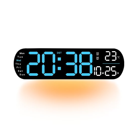 TimeLite™ - Improved Digital Wall Clock with Large Display