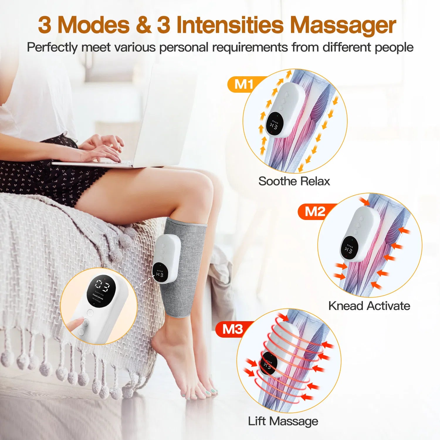 Relaxo™ - Cordless Electric Calf Massager For Legs And Calves