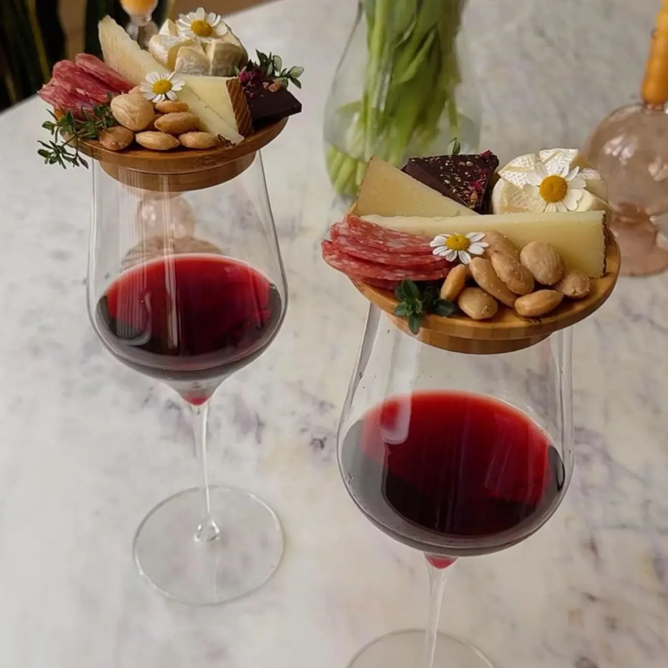 1+1 Free | WineTop™ - Wine Glass Charcuterie Lid