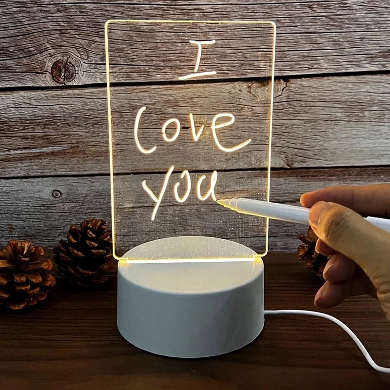 GlowNote™ - Creative LED Night Light Sign