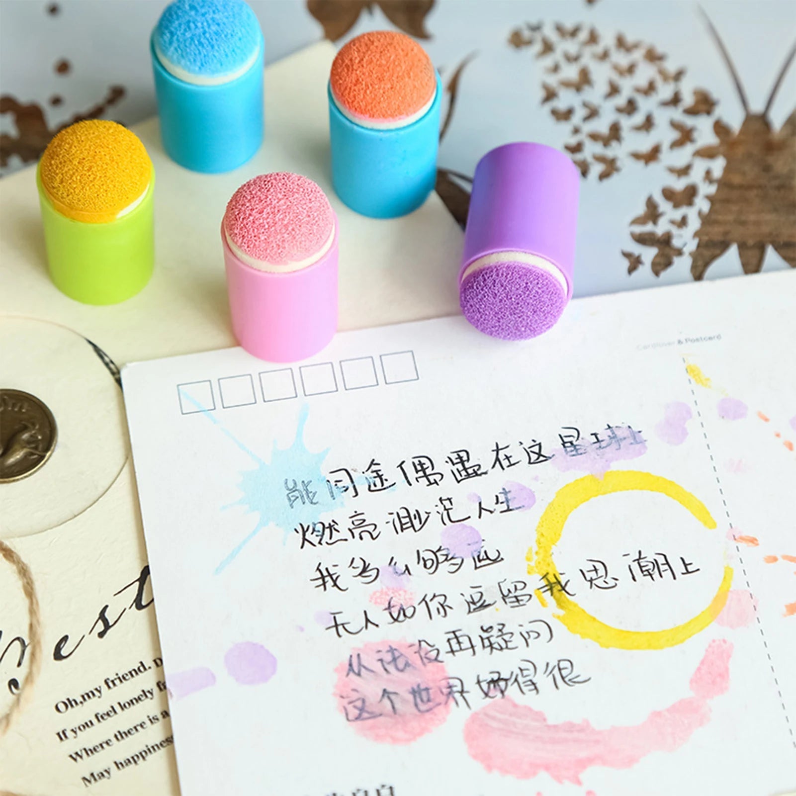 ColorCushion™ Finger Sponge Set — Create masterpieces free of dirt with every stroke