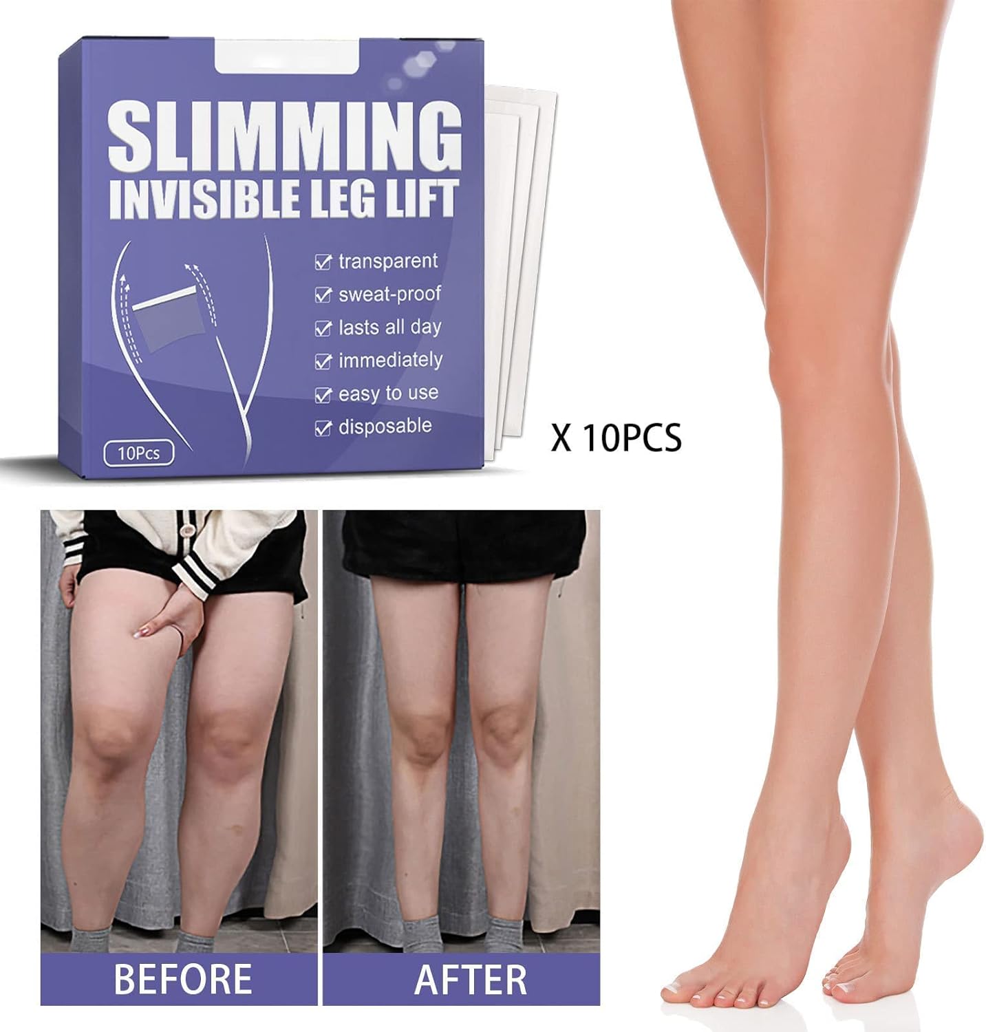 1+1 Free | Invisible Lift Patches™ — instantly smooth, lift, and brighten under any outfit