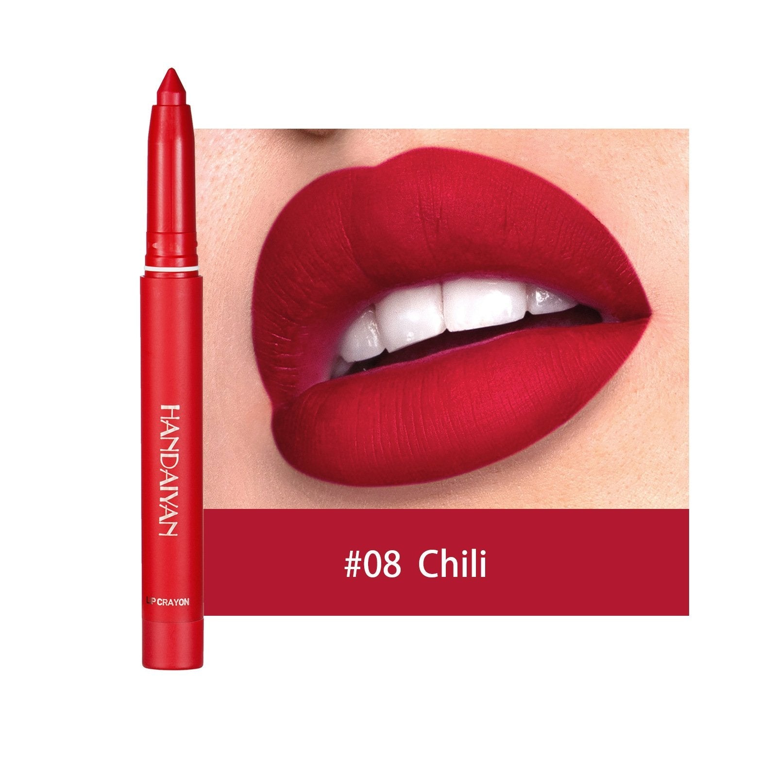 1+1 FREE | GlamPen™ Colored, Rotatable, Sharpenable, Matte Lipstick Pencils