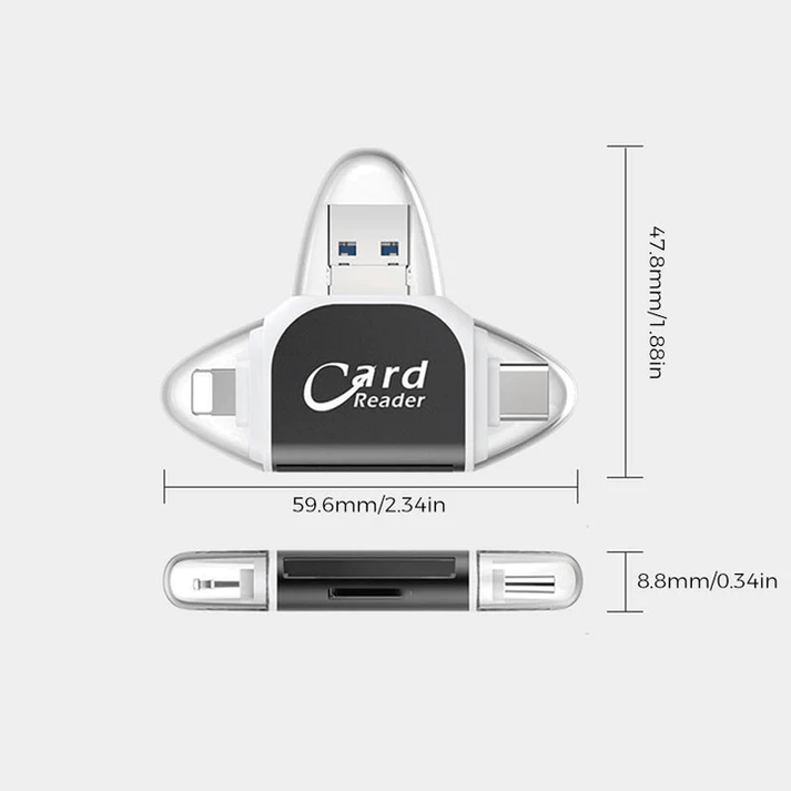 1+1 Free | MultiPort™ Fast and Universal All-in-One Card Reader