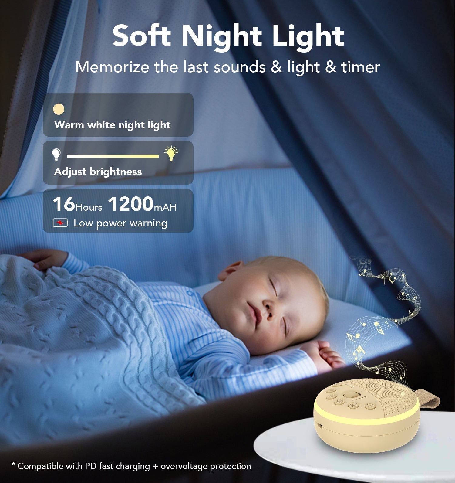 BabySoundSaver™ - Create the Perfect Sleeping Environment!