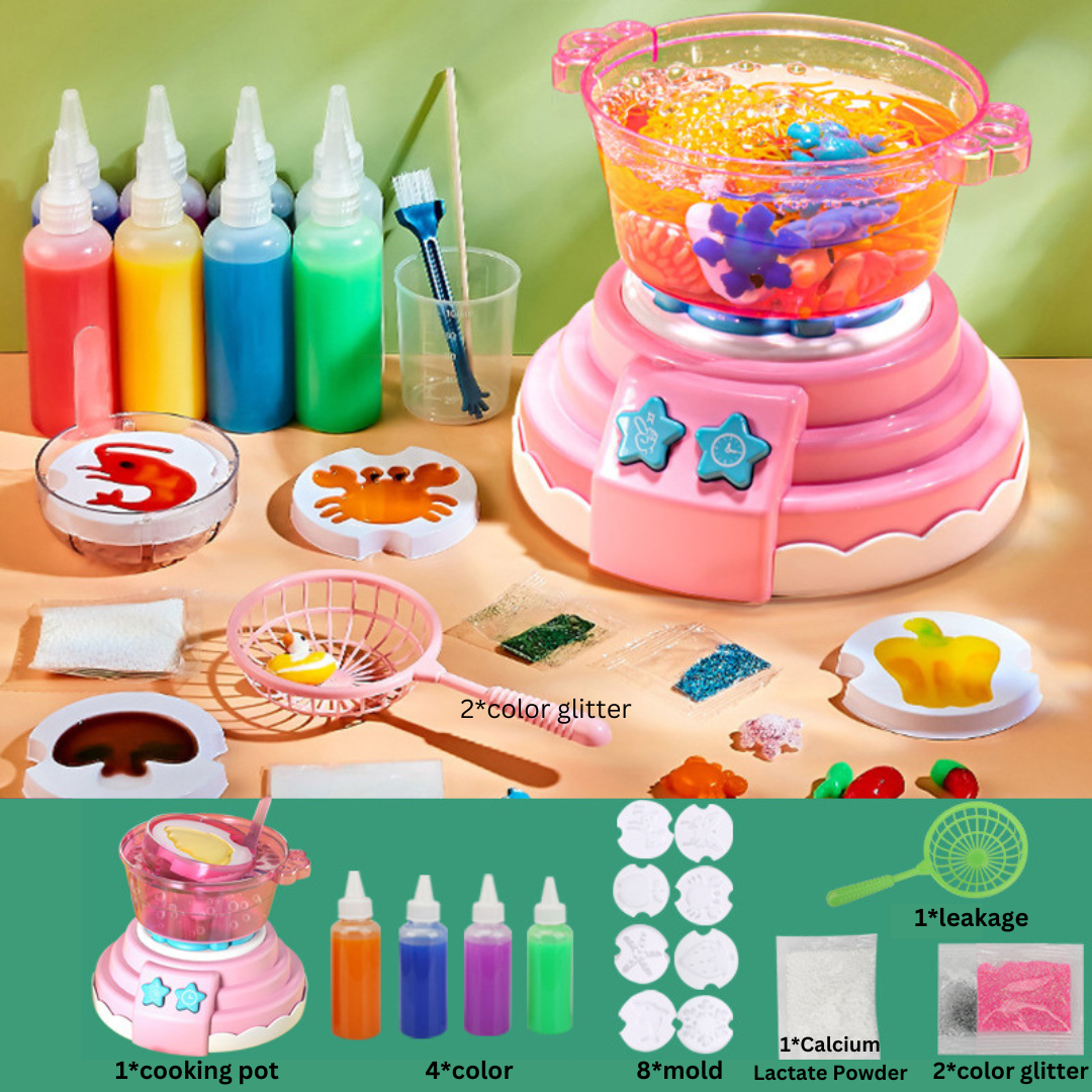 ChefCraft™ – DIY Kitchen Toy Set with Hot Pot Maker