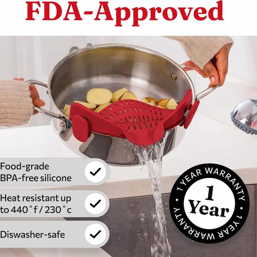 SnapSieve™ – No More Sink Disasters