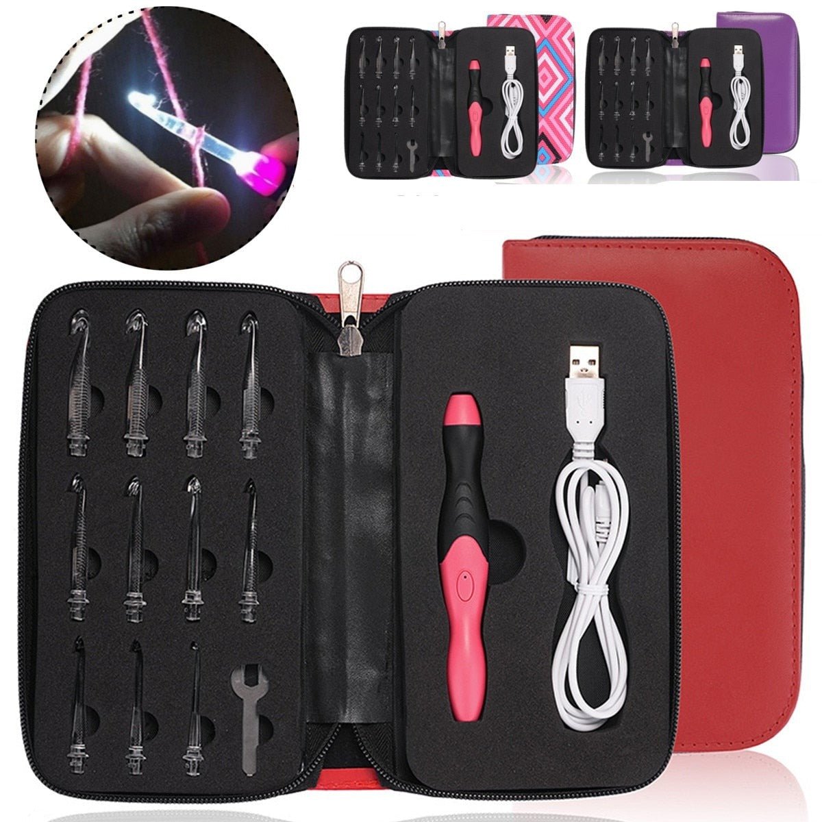 GlowHook™ - Effortlessly Crochet at Night