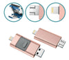 4-in-1 FlashDrive™ - Plug-and-Play Storage for iOS, PC, and Android Devices