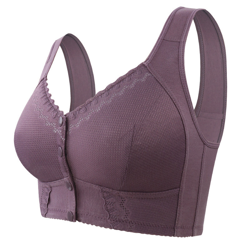 1+1 Free | Cotton Bra with Front Closure for Seniors