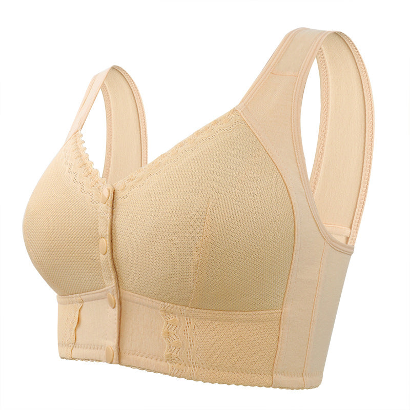 1+1 Free | Cotton Bra with Front Closure for Seniors