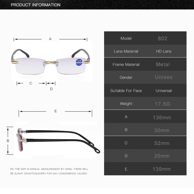 DualView™ - Enhanced Reading Glasses for Optimal Clarity in Every Environment