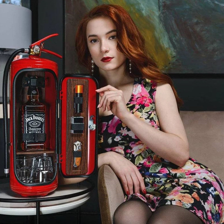 FireBar™ - The extraordinary mini bar with a fire extinguisher look!