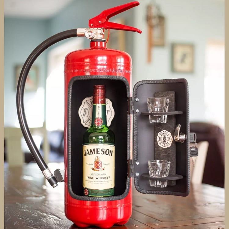 FireBar™ - The extraordinary mini bar with a fire extinguisher look!