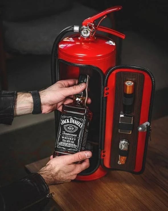FireBar™ - The extraordinary mini bar with a fire extinguisher look!