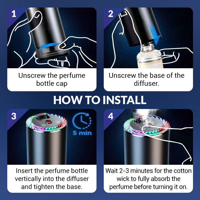Smartor™ - Intelligent Air Freshener Diffuser with Star Projection Light