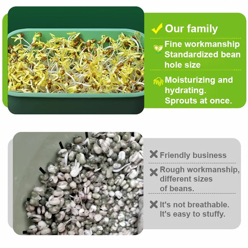 1+1 FREE | Sproutzy™ Stackable Sprouting Kit for Soybean Sprouts