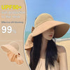 1+1 FREE | Solaris™ 2025 Summer New Large Brim Hollow Sun Protection Hat with Removable Neck Scarf