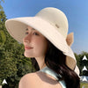 1+1 FREE | Solaris™ 2025 Summer New Large Brim Hollow Sun Protection Hat with Removable Neck Scarf