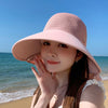 1+1 FREE | Solaris™ 2025 Summer New Large Brim Hollow Sun Protection Hat with Removable Neck Scarf
