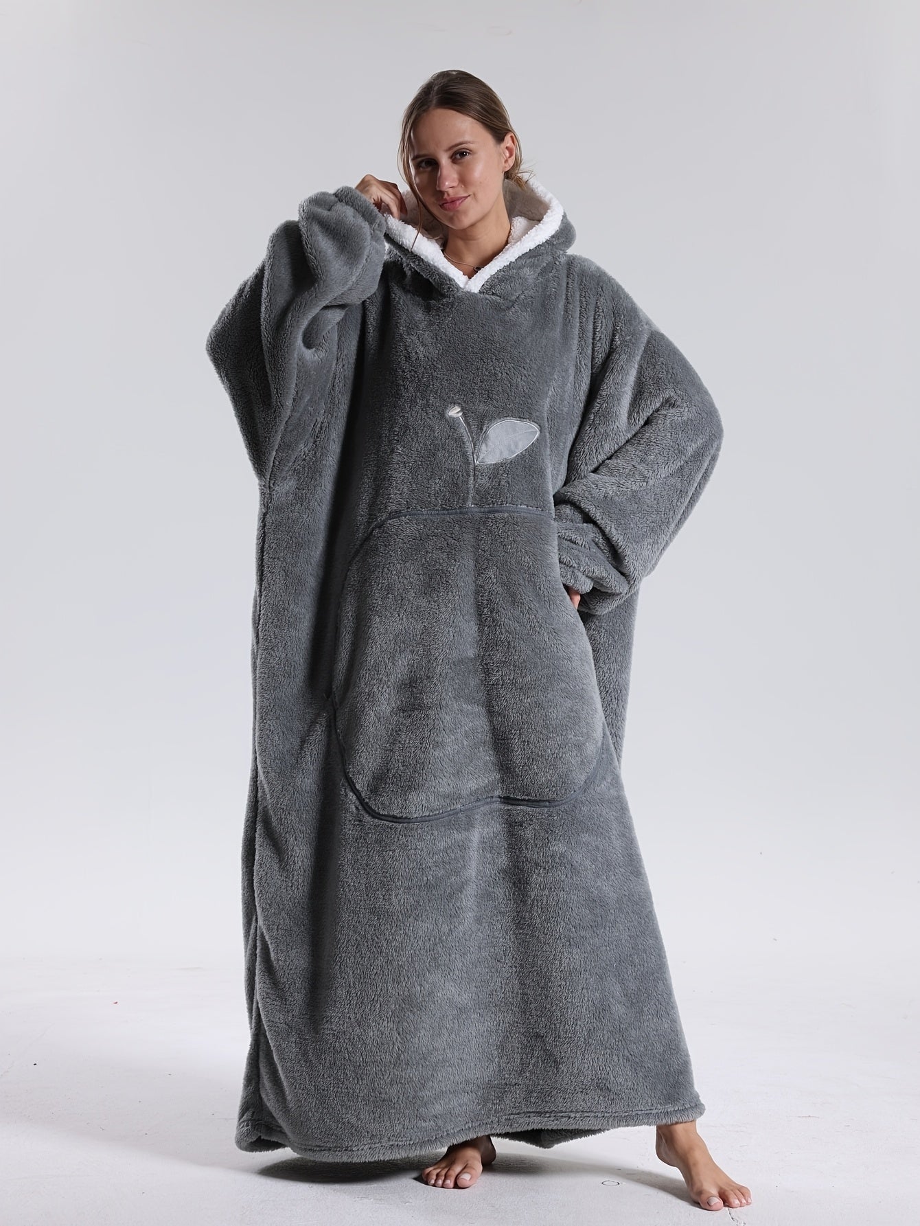 Hoodie Blanket | Blanket with Sleeves | Portable Blanket Sweater | WarmthHood